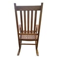thumbnail image 6 of Brown Rocking Chair For Adults On Balcony Porch - Solid Hardwood Strength Comfortable Wide Seat And Armrest Stable Slatted Back Comfort Easy Assembly With Included Manual 250lbs Weight Capacity, 6 of 6