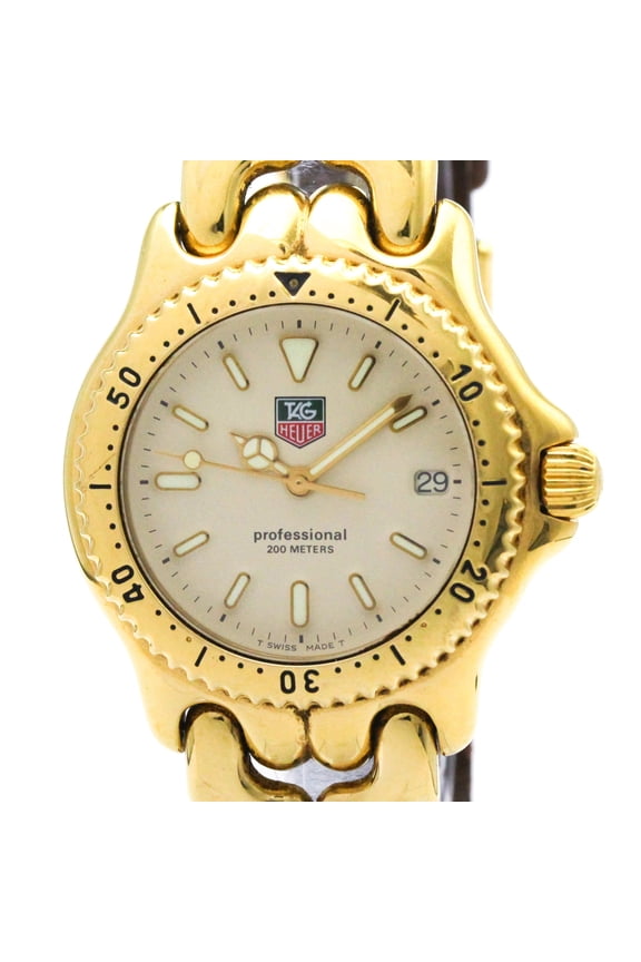 Pre-Owned TAG HEUER Sel Professional Gold Plated Quartz Mid Size Watch S94.013K