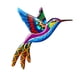 thumbnail image 1 of Billuyoard Colgador colgante de colibrí de hierro, colgador de decoración Universal para el hogar, manualidades artísticas para dormitorio, Decoración Azul, 1 of 6