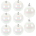 thumbnail image 4 of ADDHAT 12pcs Plastic Globes White Bulbs Hanging Decor Wedding Christmas Ornaments, 4 of 7