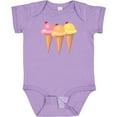 thumbnail image 3 of Inktastic 3 Scoops of Ice Cream Girls Baby Bodysuit, 3 of 5