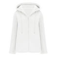 thumbnail image 6 of Lovskoo Fuzzy Fleece Winter Coats for Women Fashion Fleece Warm Hooded Long Sleeve Casual Outwear Warm Coat White, 6 of 9