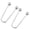 medium size_Silver U shaped 2, variant on Double Head Spirals Buckles Brooch for Womens Clothing Fixing Button Pack of 2