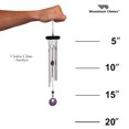 thumbnail image 6 of Woodstock Windchimes Woodstock Chakra Chimes Amethyst, Wind Chimes For Outside, Wind Chimes For Garden, Patio, and Outdoor Décor, 17"L, 6 of 7