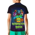thumbnail image 4 of Geometry Dash Kids T-Shirt 3d Printed Graphic T-Shirts Boys And Girls Short Sleeve Shirts For Youth Kids X-Small, 4 of 7