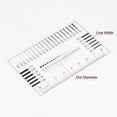 Uxcell High Precision SEC Size Estimation Chart 8cm Covered for ...