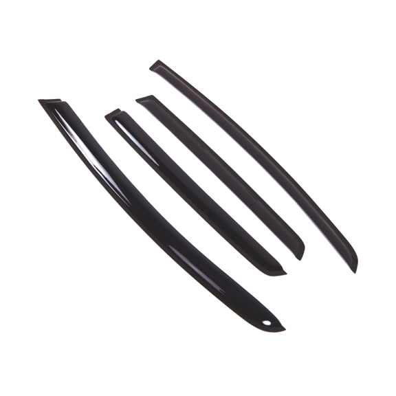 Tuningpros WD2-799B Outside Mount Window Visor Deflector Rain Guard Dark Smoke 4 Pcs Set For 2017-2018 Honda Fit