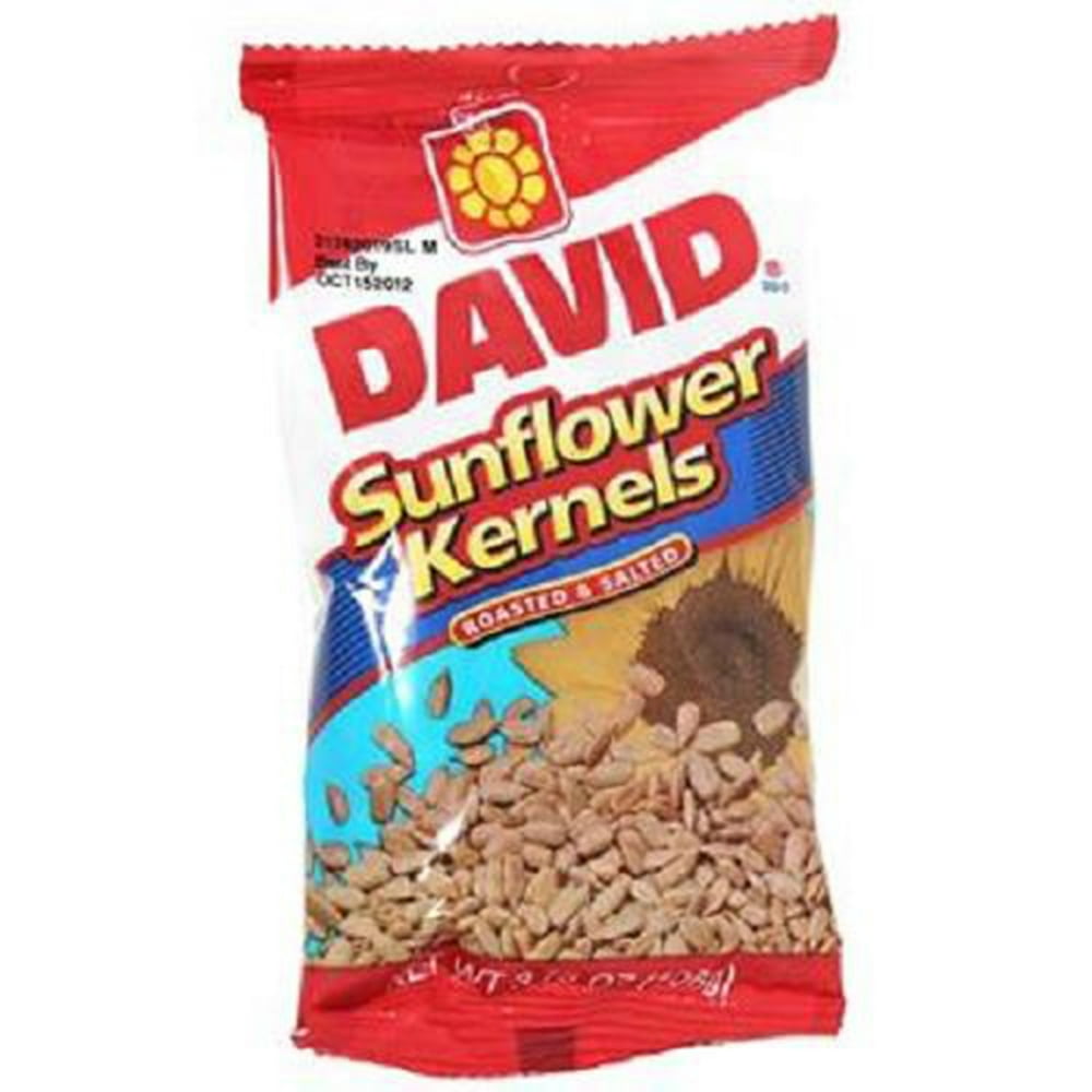 David Roasted & Salted Sunflower Seed Kernels (Case of 12)