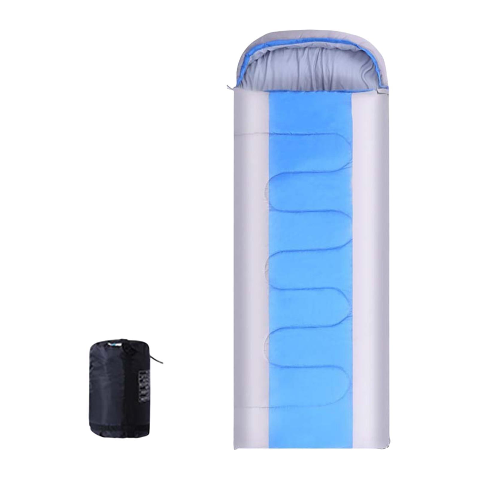 Wswqop Envelope Sleeping Bag Camping Sleeping Bag 86.6 inch x 29.5 inch Lightweight for Blue Gray 1.8kg