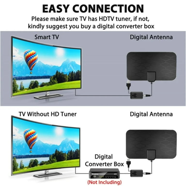 digital tv booster box Amazon.com: Outdoor TV Antenna,150+ Miles Range with 33 ft RG6 Coax  Cable,Support 4K 1080p with Signal Booster Antenna TV Digital HD Outdoor  Antenna : Electronics