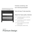 thumbnail image 6 of DHP Camden 36” Bathroom Vanity, Black with Dark Pewter Towel Rack, 6 of 15