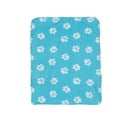 thumbnail image 7 of Pet Blanket for Dog Cat Animal Paw Double-sided Fleece Blankets All Year Round Puppy Kitten Bed Sleep Mat 60x70cm (Light Blue Background with White Paws), 7 of 7