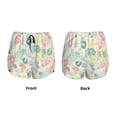 thumbnail image 3 of Balery Watercolor Wildflowers Pantalones cortos deportivos para mujer con forro y dos bolsillos, elásticos, para entrenamiento, gimnasio, yoga-XX-Large, 3 of 7