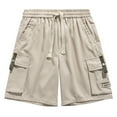 thumbnail image 5 of uikmnh Mens Shorts Men's Casual Shorts for Everyday Wear Comfortable Cargo Design with Drawstring Closure Ideal for All Seasons and Perfectly Paired with T Shirts Size:6XL, 5 of 5