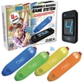 thumbnail image 1 of Teacher's Choice 4 Player Wireless Handheld Game Buzzer System - Displays First Buzz-in - Great for Jeopardy Family Feud Trivia and Buzzer Games - Console with 4 Joystick Buzzers 4 Unique Sounds, 1 of 5