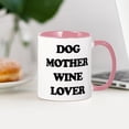 thumbnail image 3 of CafePress - Dog Mother Wine Lover - 11 oz Ceramic Mug - Novelty Coffee Tea Cup, 3 of 4