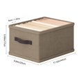 thumbnail image 3 of Drawer Organizer for Pants and Jeans 9-Compartment Foldable Storage Box Closet Organizer for Shirts Sweaters Leggings Fabric Wardrobe Divider for Dorm Home or Office, 3 of 6