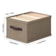 thumbnail image 3 of Caja organizadora de ropa para pantalones vaqueros, estilo cajón, con separador de tela plegable para camisas, suéteres y ropa informal. Solución de organización para armarios de dormitorios y, 3 of 6