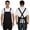 Black L, variant on UNIWELL Canvas Cooking Apron for Kitchen Baking Grilling BBQ, Adjustable Cross Back Apron with Pockets for Chef Bartender Barber Artist Gardener Black