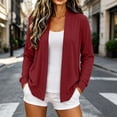 thumbnail image 6 of UQJfacai Knit Cardigan Sweater For Women Classic Long Sleeve Open Front Lightweight Jacket Fall Layering Outwear, 6 of 6