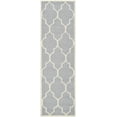 thumbnail image 2 of SAFAVIEH Cambridge Kevin Geometric Wool Runner Rug, Silver/Ivory, 2'6" x 16', 2 of 7