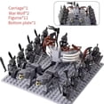 thumbnail image 4 of MOC Medieval lotr Figures Black Wolves, Mounted Chariots Legion Lotte Action Dolls Brick Dolls Assembled Building Blocks Toys, 4 of 9