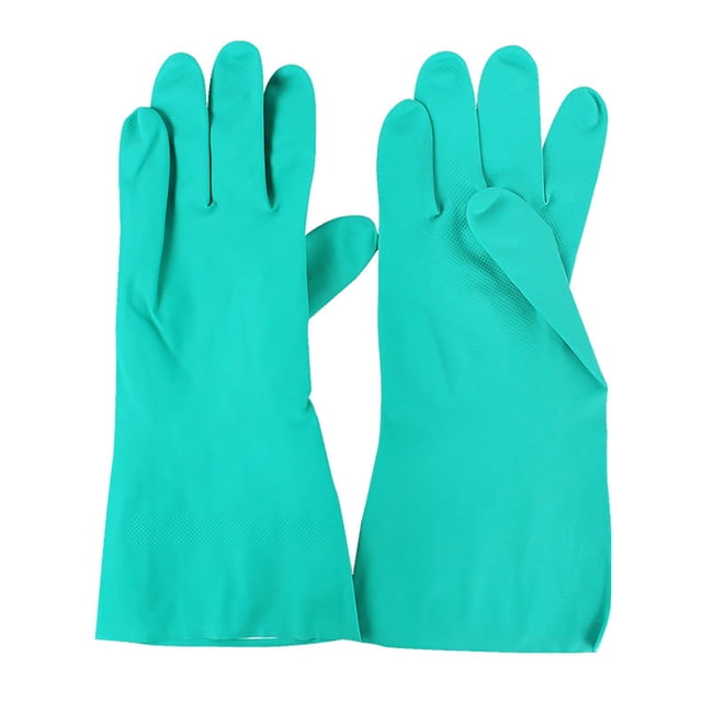 Guantes Resistentes Químicos De NBR Guantes Protectores De Limpieza De Los Guantes Del Trabajo De La Resistencia Del Envejecimiento 150℉