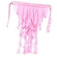 thumbnail image 3 of Pañuelo de cadera para danza del vientre para mujer, cómodo cinturón de cadera con borlas para actuaciones en el escenario. Rosa, 3 of 9