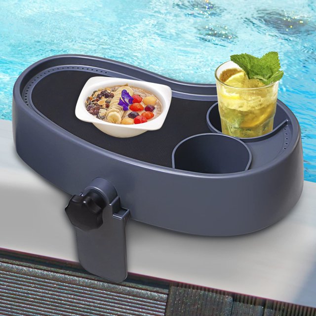 Bandeja ajustable Treerit para bañera de hidromasaje con 2 portavasos