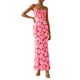 thumbnail image 1 of Vestido largo PRETTYGARDEN para mujer, ajustado con estampado floral, verano 2025, 1 of 9