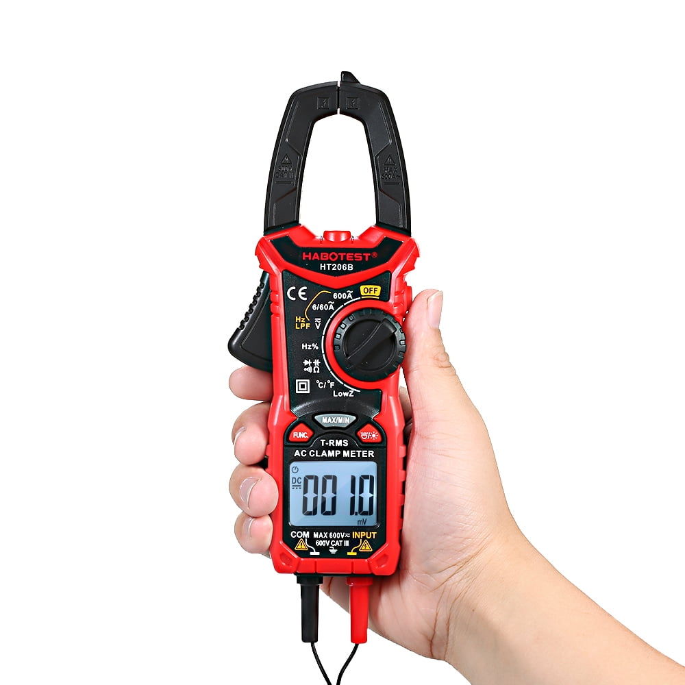 NEJE 600A AC/DC Digital Clamp Meter with Temperature Ranging Multimeter