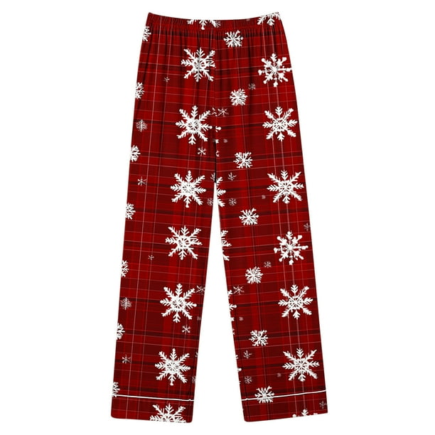 Diufon Ensemble De Pyjamas De Noël Pour Femmes Imprimé Graphique Chemises Boutonnées Et Pantalons Ensemble De Pyjamas Confortables 2 Pcs Vêtements De Détente