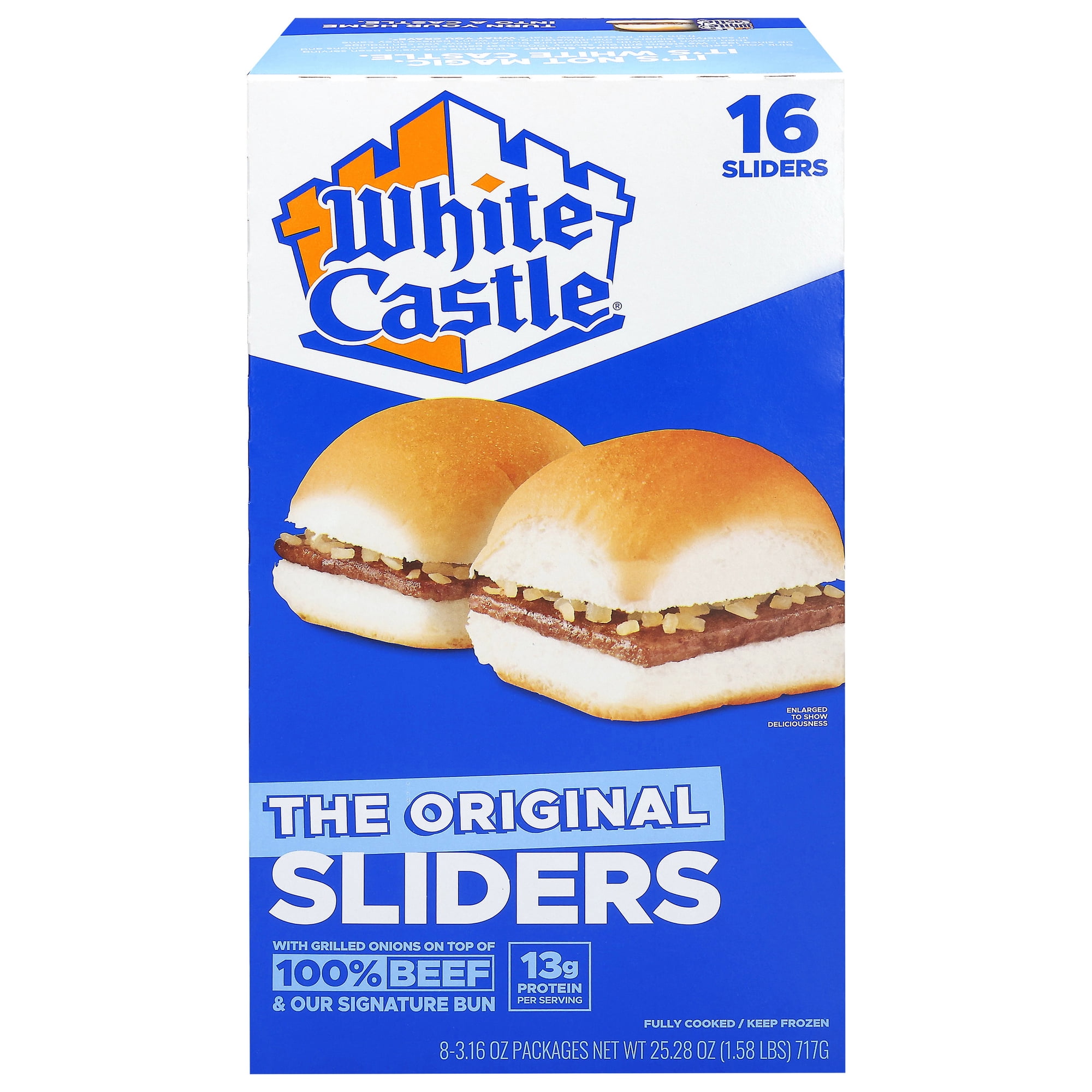 White Castle Original Sliders, 25.28 oz, 16 Count (Frozen Snack)