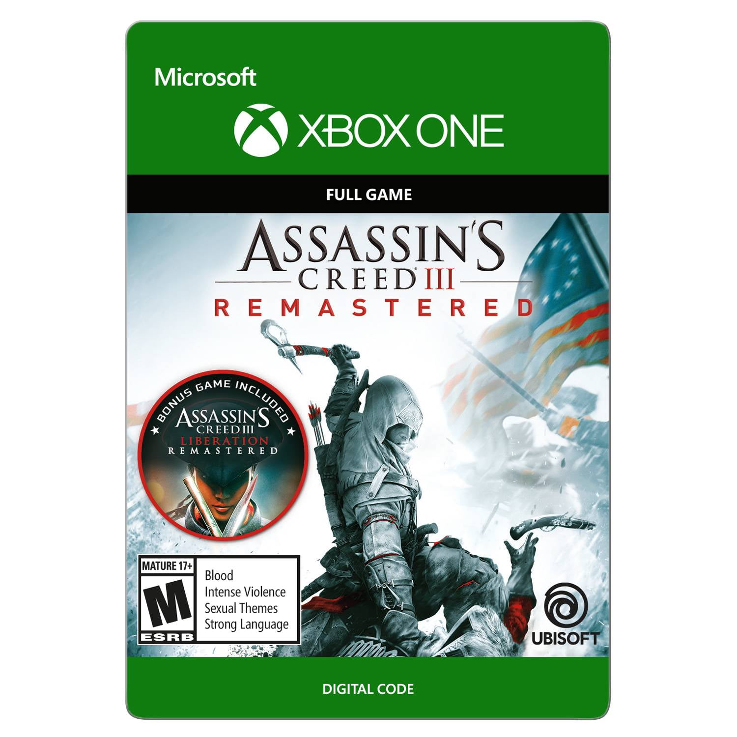 Assassin's Creed III Remastered, Ubisoft, Xbox One, 887256039394 