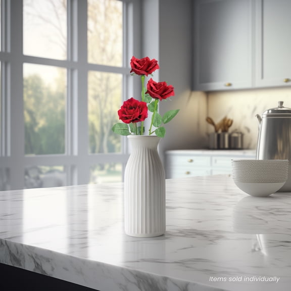 Allstate Long Stem Artificial Blooming Rose Spray  - 23" - Red