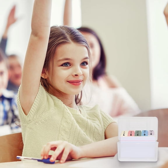 3x5 Plastic Index Card Dividers, Heavyweight Poly Index Card Guides A-Z for Flash Cards and Recipe Cards, with Alphabetical/Blank Stickers, Pack of 25