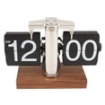 thumbnail image 2 of Flip Clock,Retro Digital Flip Down Clock, Battery Operated Mechanical Clock for  School Hotel Café, Auto Flip Large Number Internal Gear Operated Desk Table Clock, 2 of 8