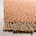 thumbnail image 3 of SAFAVIEH Natural Fiber Thomas Geometric Jute Runner Rug, Orange/Natural, 2'3" x 8', 3 of 7