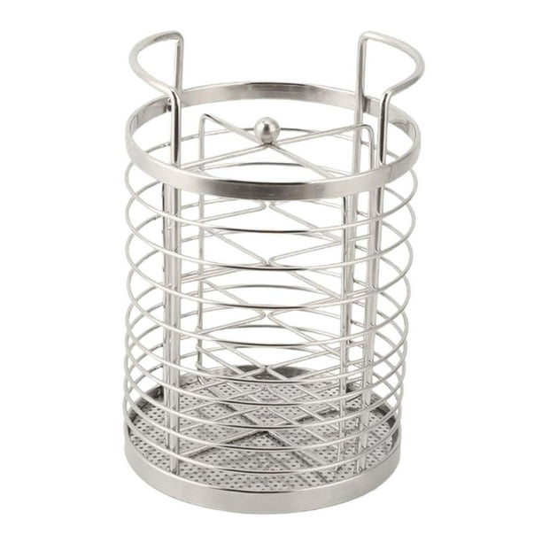 Soporte para utensilios de cocina de acero inoxidable Soporte para cucharas de forma redonda Soporte para cubiertos de acero inoxidable Herramienta de Argén Macarena Titular de palillos