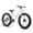 White, variant on Hiland Fat Tire Bike, Shimano 7-Speed, Dual-Disc Brakes, 24 inch Trail Mountain Bike, Blue