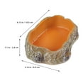 thumbnail image 2 of YSNOOWE 2Ud De Alimentación Para Reptiles En Resina Con Resistente Para Y Comida Color Variado, 2 of 6