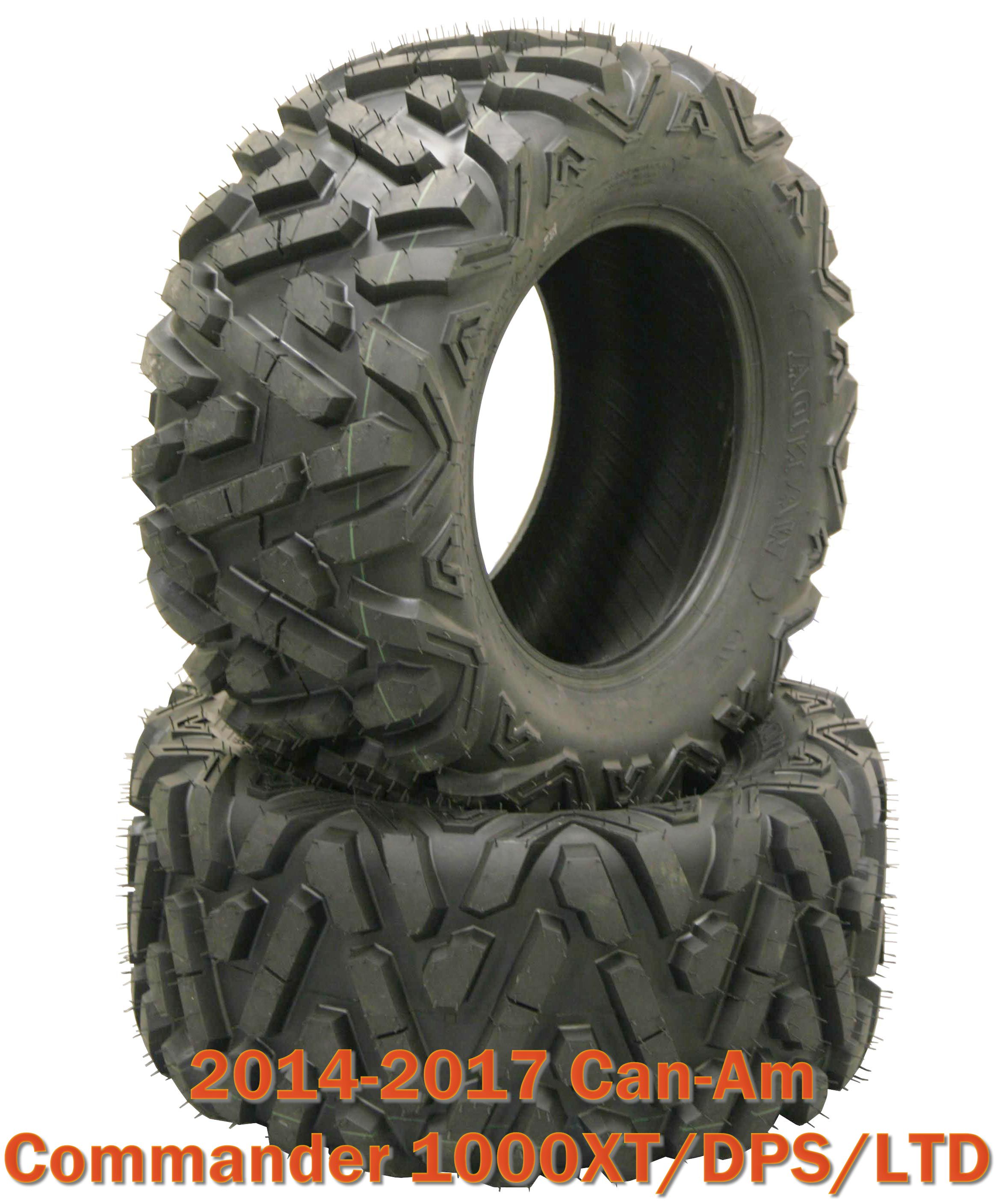 (2) 27x1114 ATV Rear Tire Set for 1417 CanAm Commander 1000XT/DPS