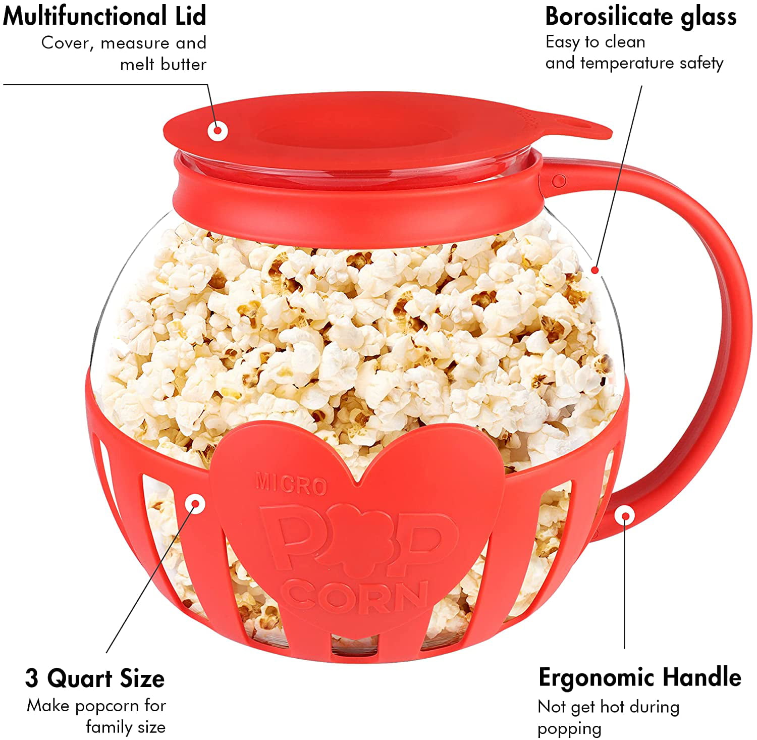 Personal Popcorn Popper – Cotton & Gold