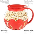 The Original Korcci 3 Quart Microwave Glass Popcorn Popper