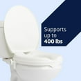 thumbnail image 5 of Medline 2" Universal Locking Toilet Seat Riser, Elevated Seat Riser for Standard Toilets, Easy to Install, Secure Fit for Seniors, White, 5 of 5