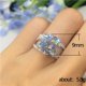 thumbnail image 4 of Anillo de mujer con cruz de circonita de cuatro garras clásico europeo y americano, anillo romántico para el día de San Valentín, 4 of 5
