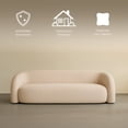 thumbnail image 3 of Ilios Innova | Sofá Kobe Curvo Beige 3 Plazas Tapizado Textil, Moderno y Minimalista con Diseño Orgánico Contemporáneo., 3 of 9