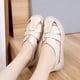 thumbnail image 2 of sandalias de gladiador Retro de verano para mujer, zapatos planos sin cordones de cuero genuino, sandalias de mujer 2022, sandalias para personas mayores, zapatos para mamá, 2 of 4