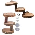 thumbnail image 1 of Pink Escalera de madera para hámster de 3/5 capas, puente colgante, escaleras, perchas, jaula, juguete para mascotas, 1 of 4