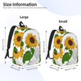thumbnail image 6 of Wukai Plump Sunflower And Sketch Paper Reusable Cosmetic bag,Travel Toiletry Organizer Capacity,Waterproof Puzzle Bags, 6 of 7